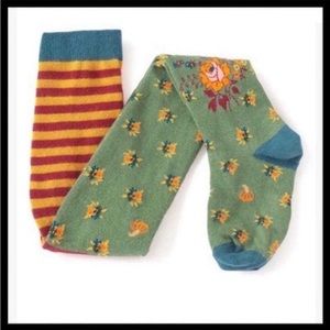 COPY - Matilda Jane Clothing | Green & Orange Fall Foliage Tights